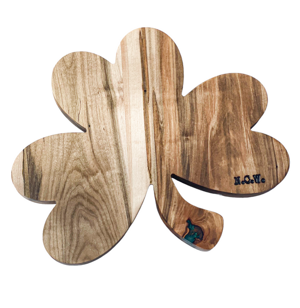 Hardwood Shamrock Cutting Board