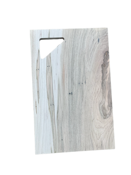 Rectangle Cutting Board with Triangle Cutout Handle