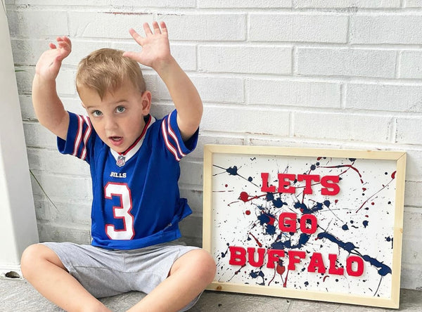 Let’s Go Buffalo 3D Wood Sign