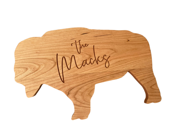 Buffalo Shape Cutting Board