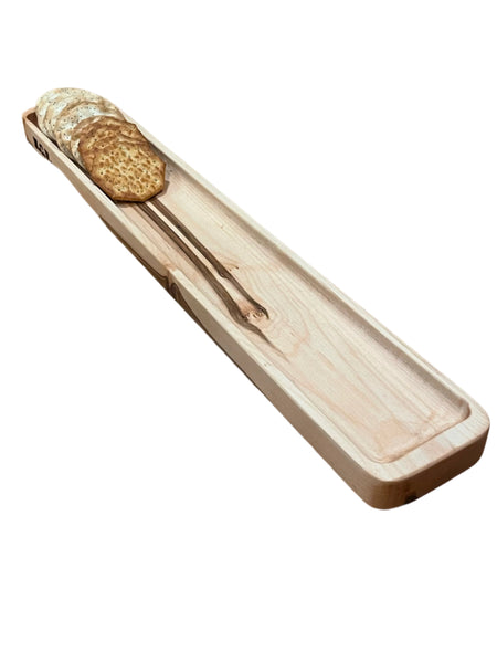 Hardwood cracker tray