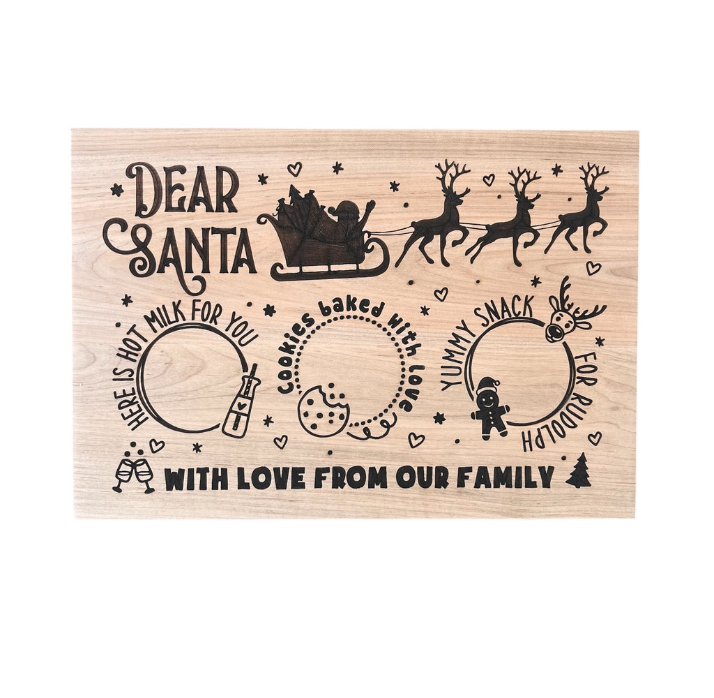 Hardwood Santa Tray