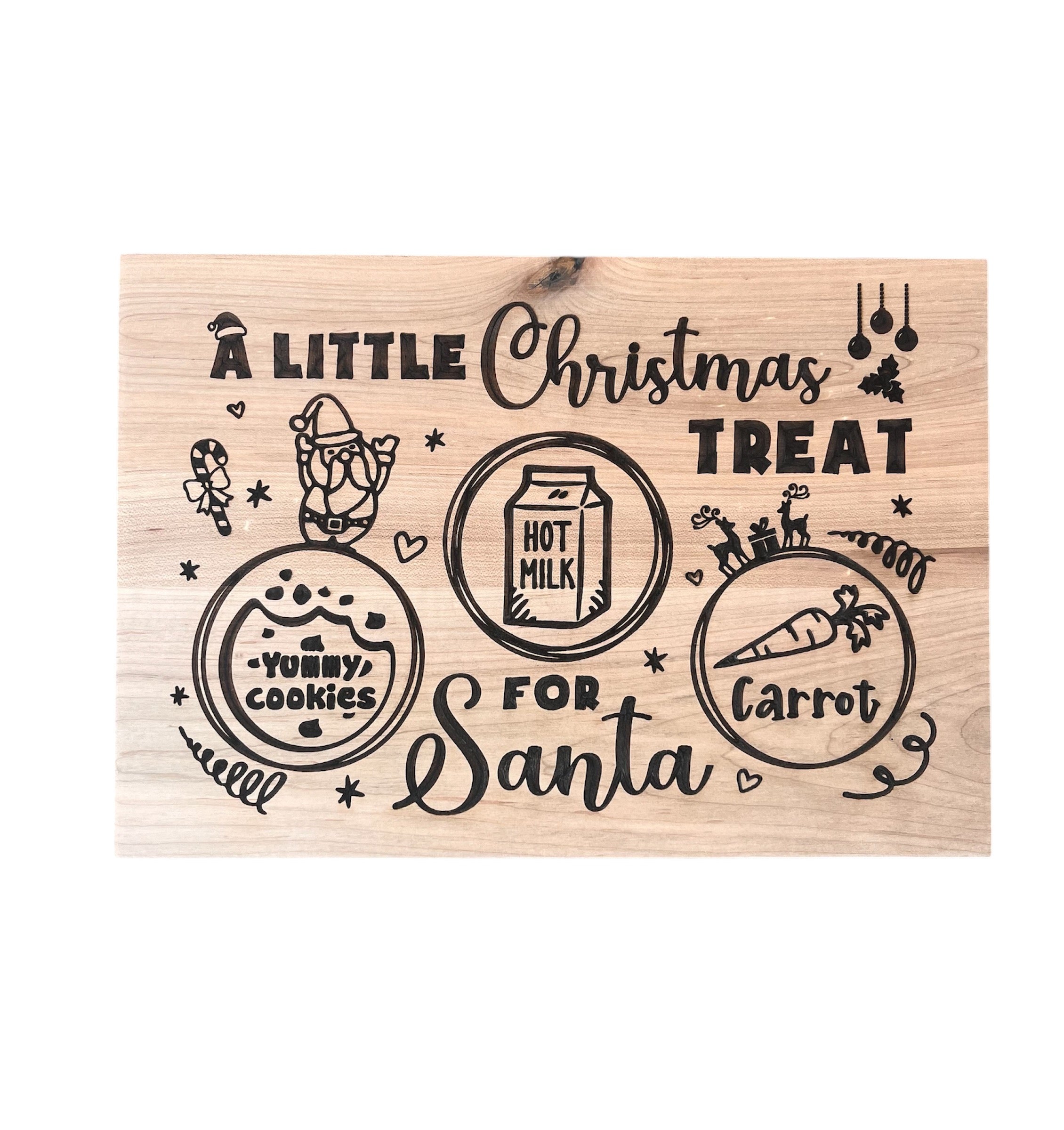 Hardwood Santa Tray