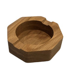 Octagon hardwood ashtray