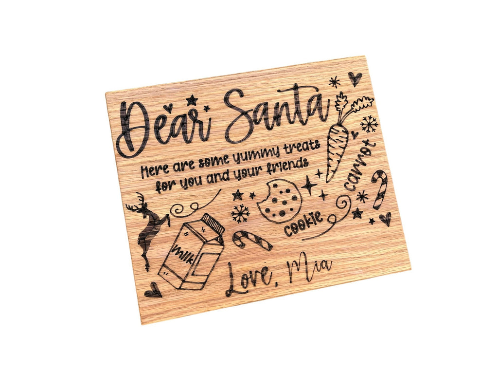 Customized Hardwood Santa Tray