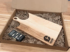 Custom Engraved Cutting Board Gift Set