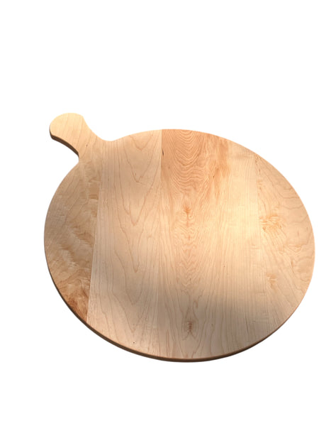 22” Ambrosia Maple Circle Cutting Board with Handle