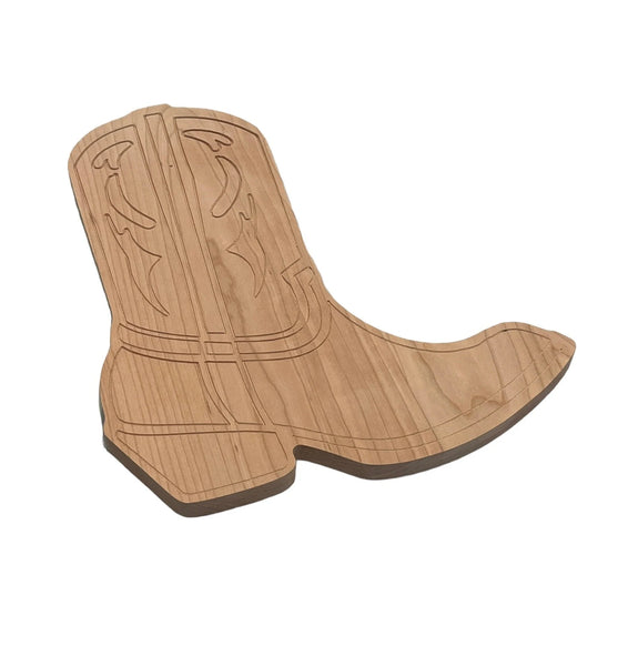 Cowboy Boot Cutting Board