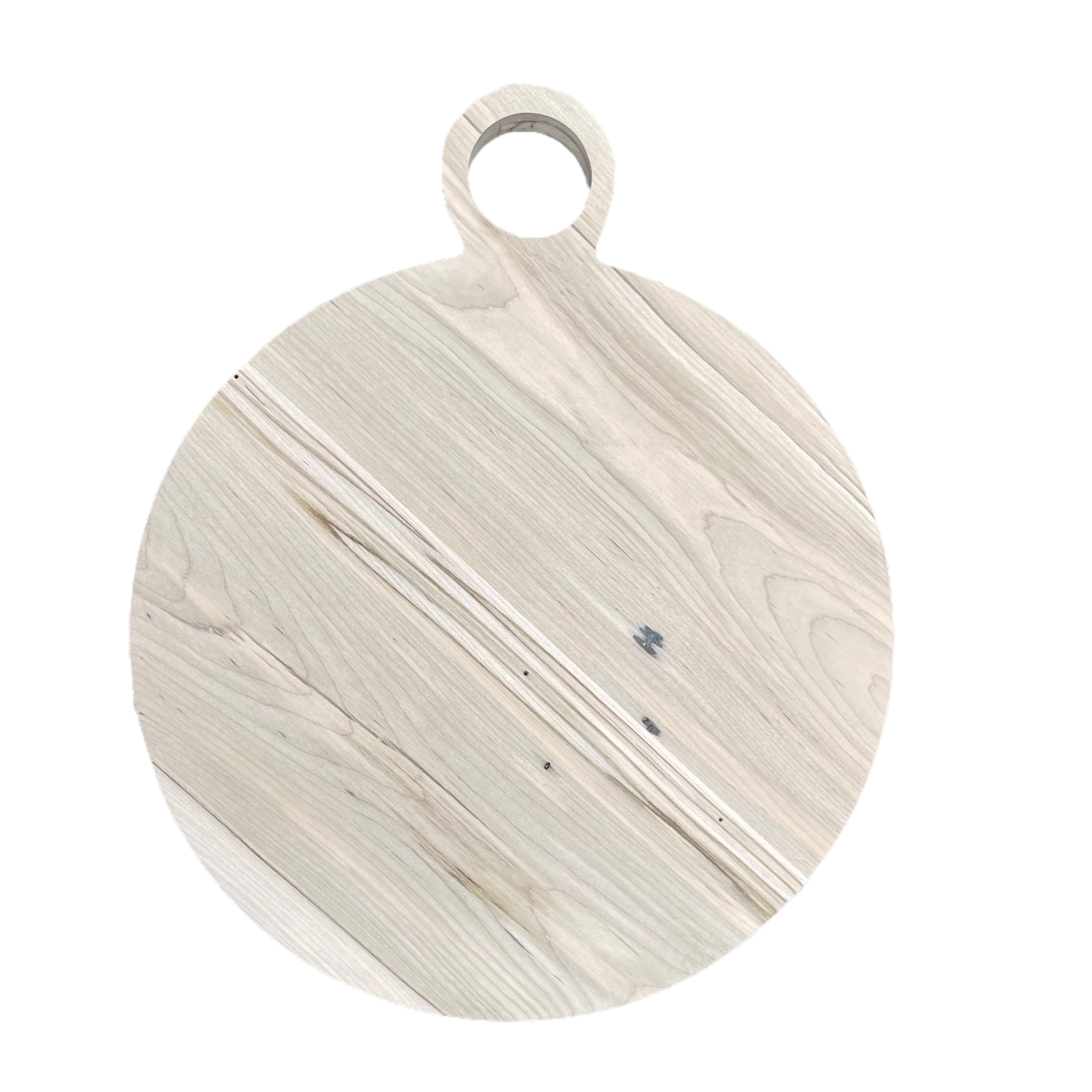 Hardwood Circle Cutting Board with Circle Handle
