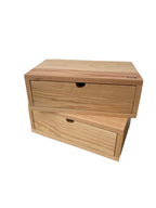 White Oak Floating Bedside Tables- Set of 2