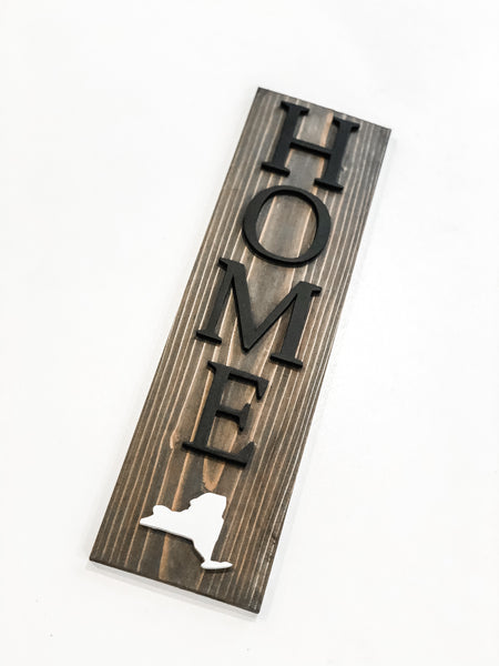 HOME 3D Wood Sign - New York
