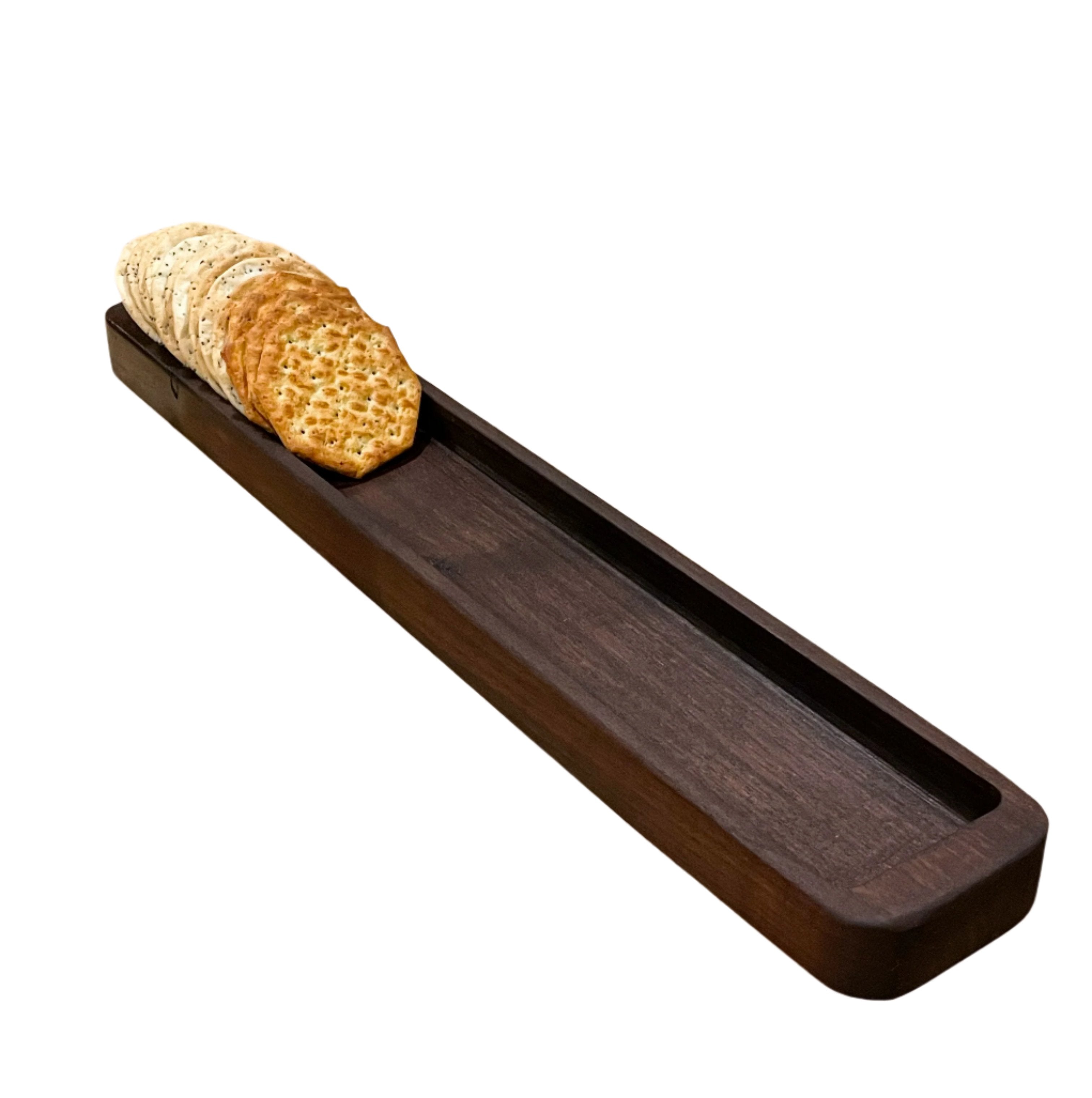 Hardwood cracker tray