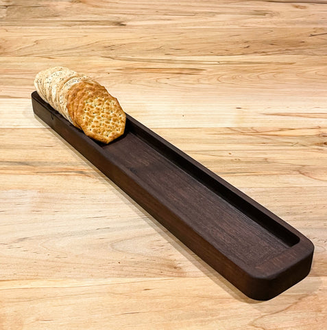 Hardwood cracker tray